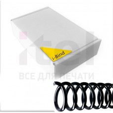 Пластиковые спирали для переплета Coil51L (22 мм/150) черные (50 шт в пач)