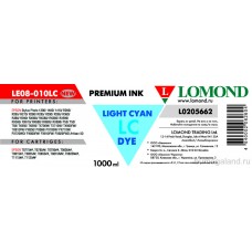 Чернила R270/L800 LOMOND LE08-10LC  Light Cyan / Св.Голубой 1L.